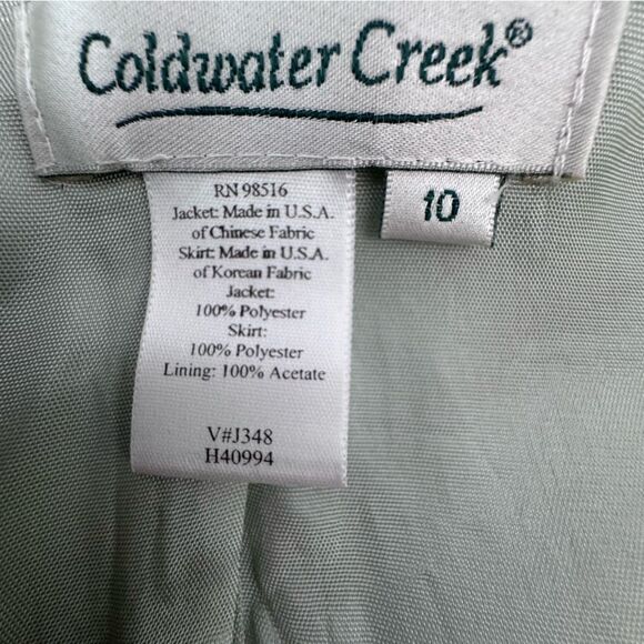 Coldwater Creek Jacket Mint Green Dressy Formal SZ 10 - Picture 10 of 11